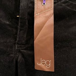 Jag - black velvet narrow boot pants